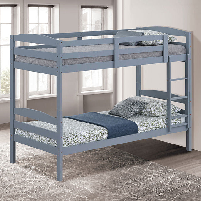 Finsbury Twin Twin Bunk Bed, Gray - view 2