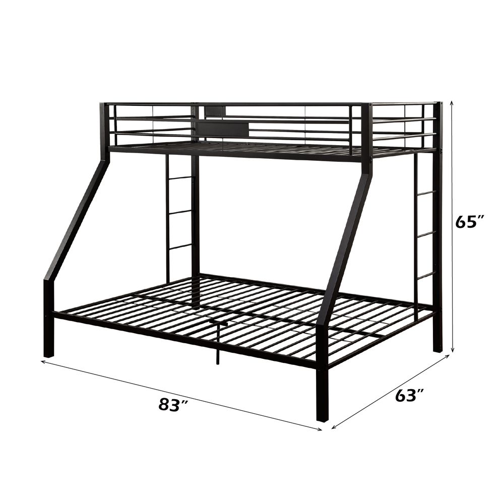 Limbra Twin XL/Queen Bunk Bed – dimensions diagram