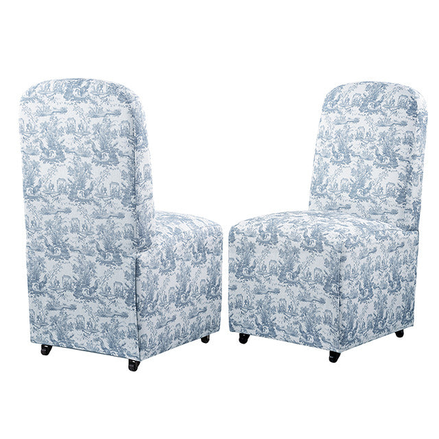 Canterbury Dining Chair, Toile De Jouy Light Blue/White - view 5