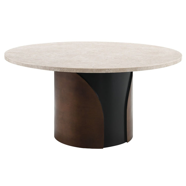 Rufina Round Dining Table w/Marble Top – view 2