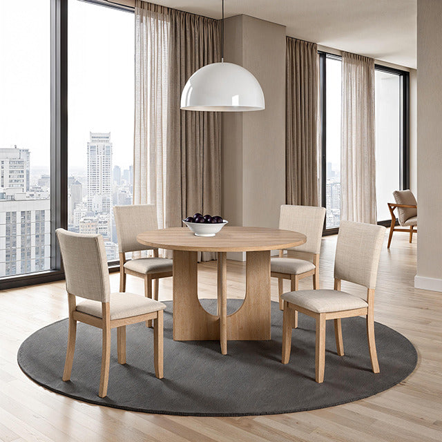 Oberto Round Dining Table, Natural - view 4