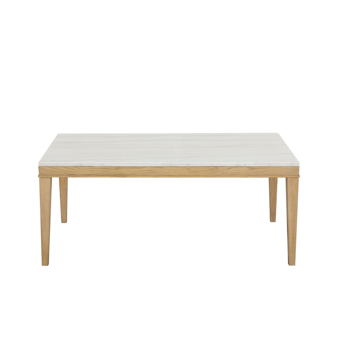 Essence 72" Rectangle Dining Table W/marble Top-Natural