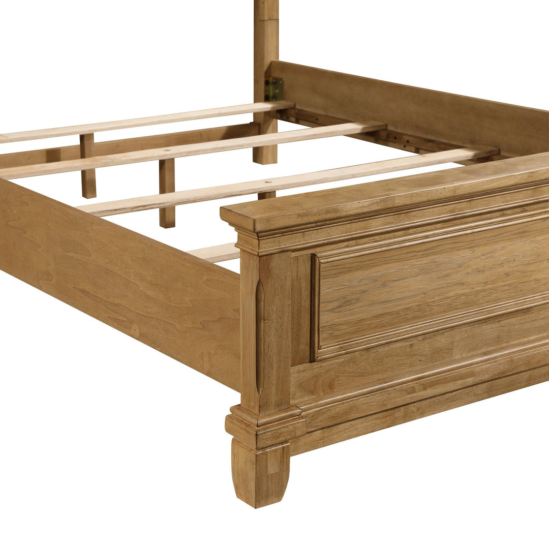 Sunstone 5/0 Q Panel Footboard & Slats-Honey