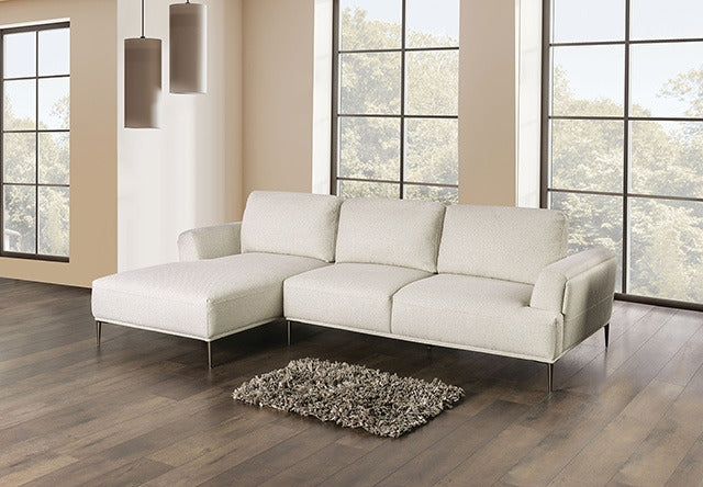Gladbach Sectional, Left Chaise, Beige - view 2