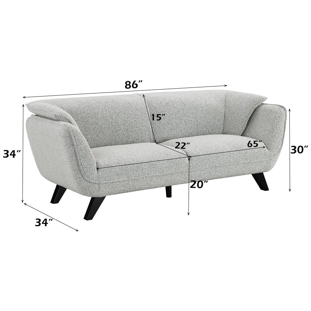 Nayeli Sofa – dimensions diagram