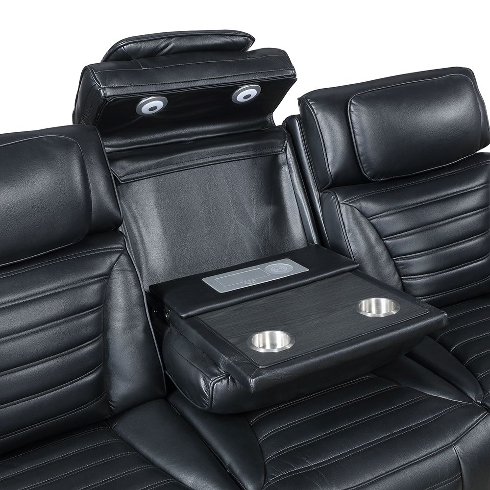 Ephron Power Motion Sofa W/Dropdown Table, Wireless Charging, Reading Light, Power Headrests & LED – view 6