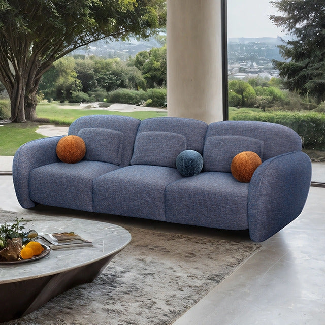 Previti Sofa, Denim Blue
