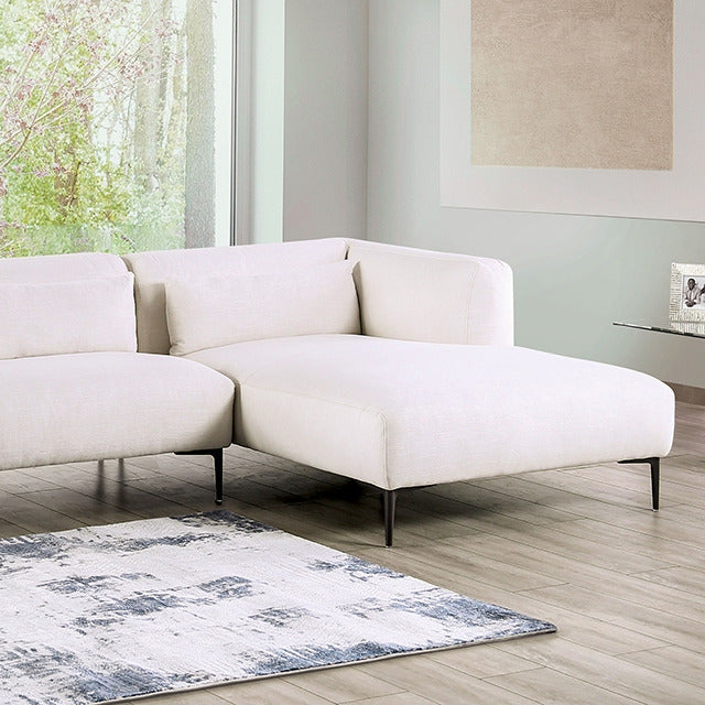 Paderborn Sectional, Right Chaise, Linen White
