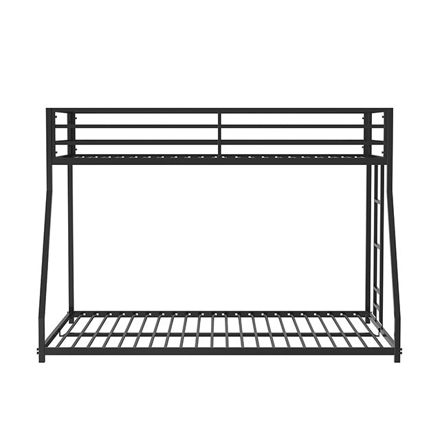Rothwell Twin/Full Metal Bunk Bed, Matte Black - view 3