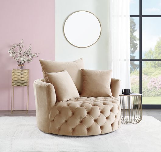 Zunyas Accent Chair with Swivel