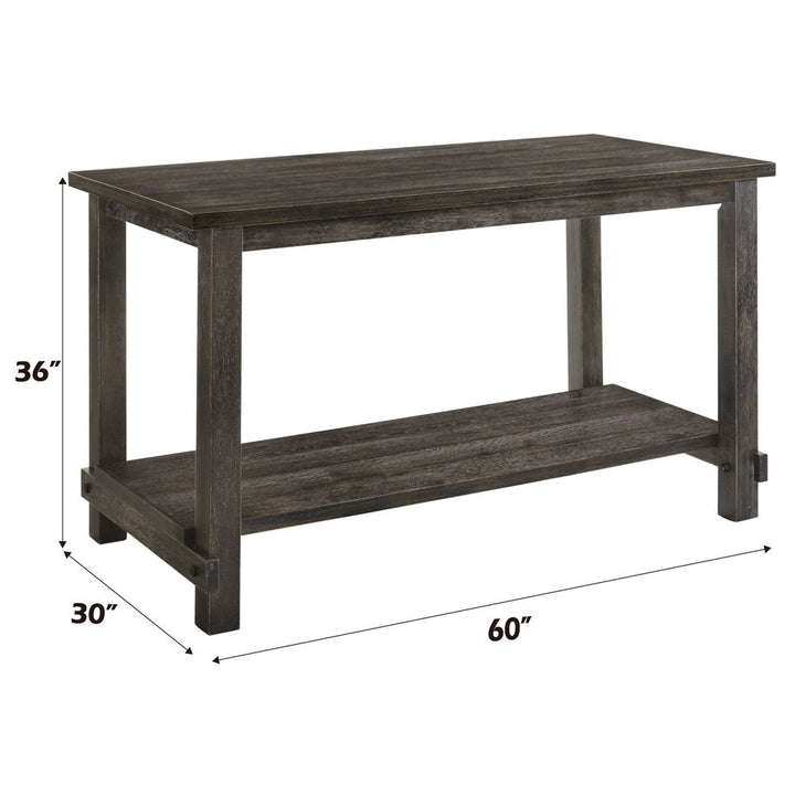 Martha II Counter Height Table – dimensions diagram