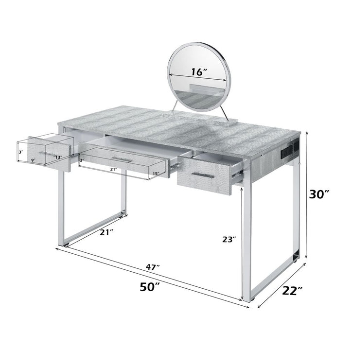 Myles Vanity Set W/USB – dimensions diagram
