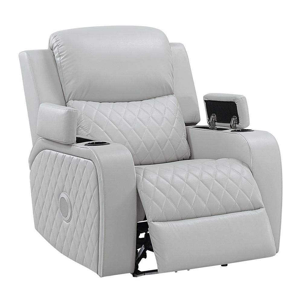 Elonzo Power Motion Recliner w w/LED, Power Headrest & Speaker – view 6