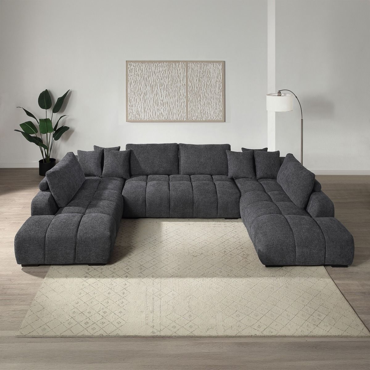 Chosen Sectional Sofa w/6 Pillows
