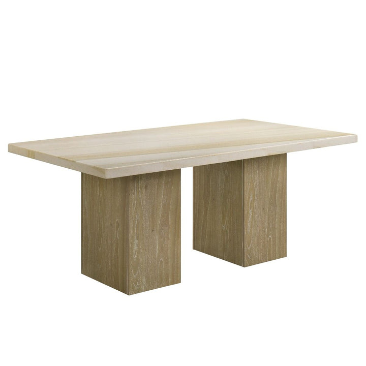 Olinda Dining Table w/Natrual Marble Top – view 3