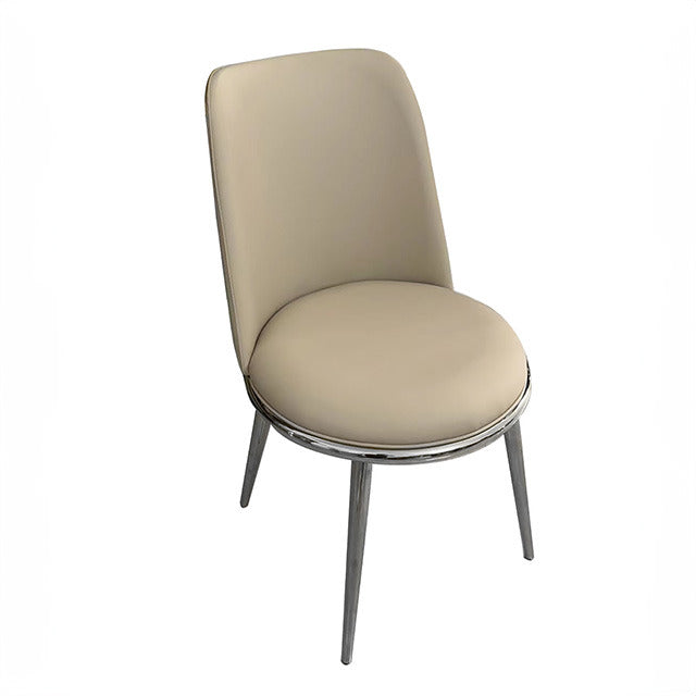 Norelli Side Chair, Silver/Taupe
