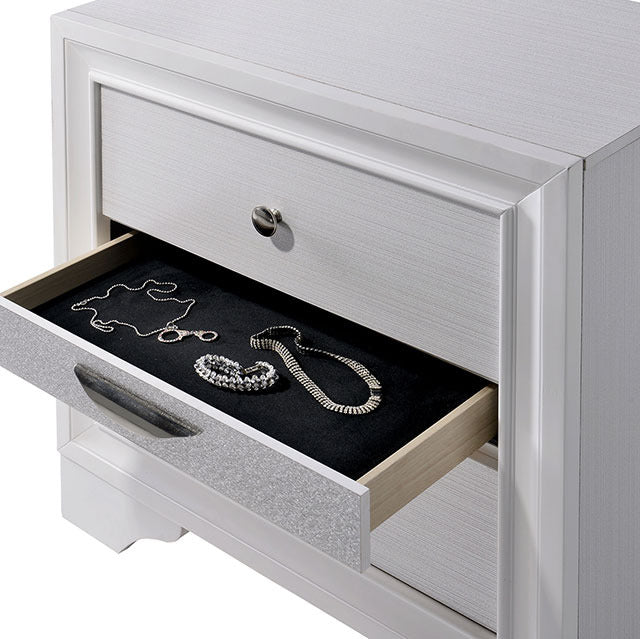 Chrissy Night Stand, White - view 3