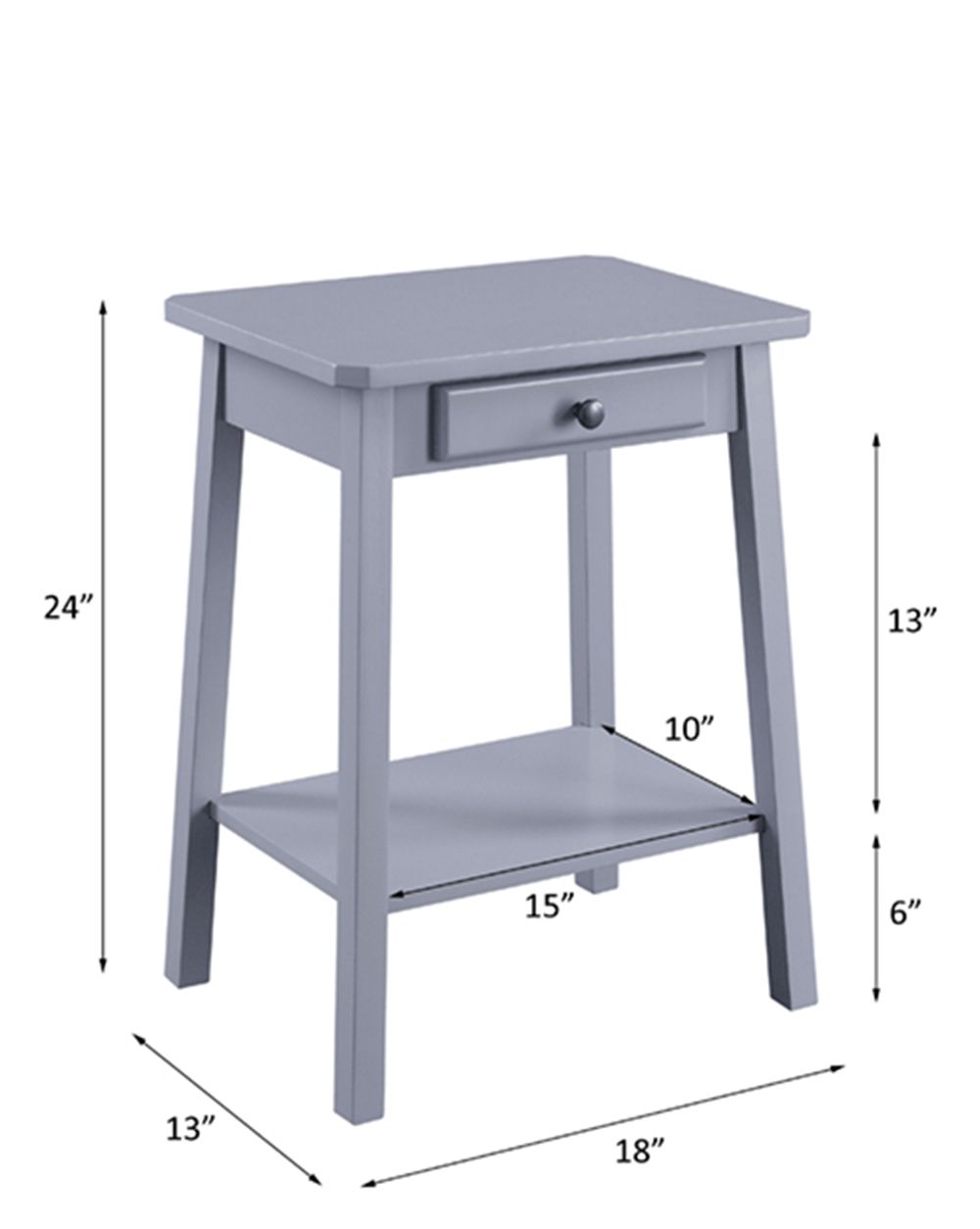 Kaife Accent Table – line drawing