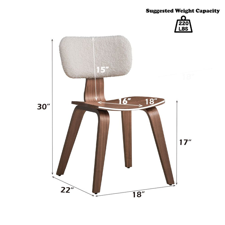 Casson Side Chair (Set-2) – dimensions diagram
