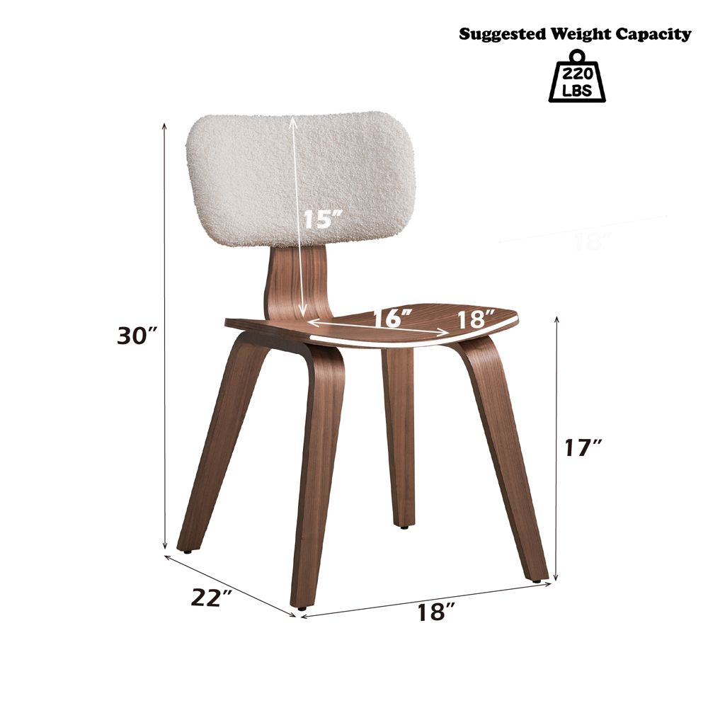 Casson Side Chair (Set-2) – dimensions diagram
