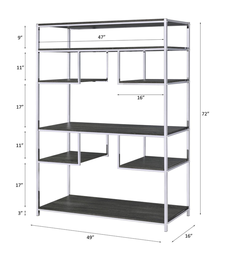 Vonara Bookshelf – line drawing
