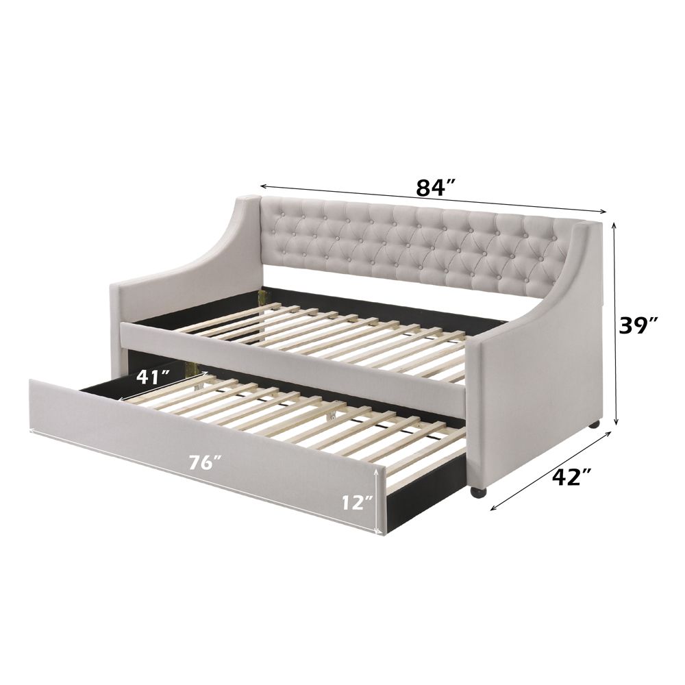 Lianna Daybed W/Trundle (Twin) – dimensions diagram