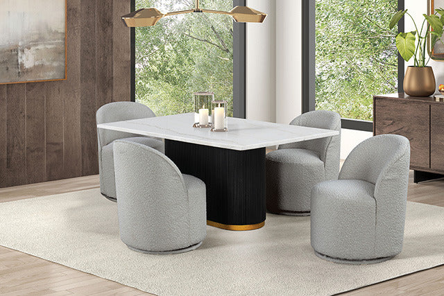 Broager Dining Swivel Chair, Light Gray - view 2