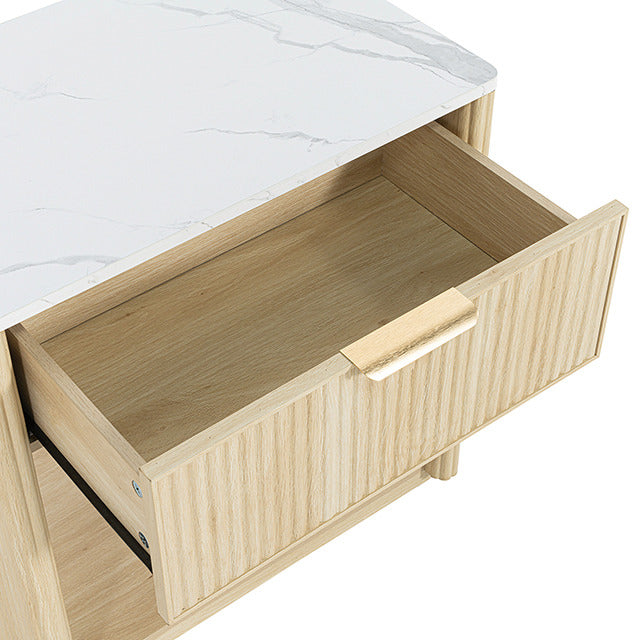 Gants Nightstand W/ Open Shelf, Natural - view 11