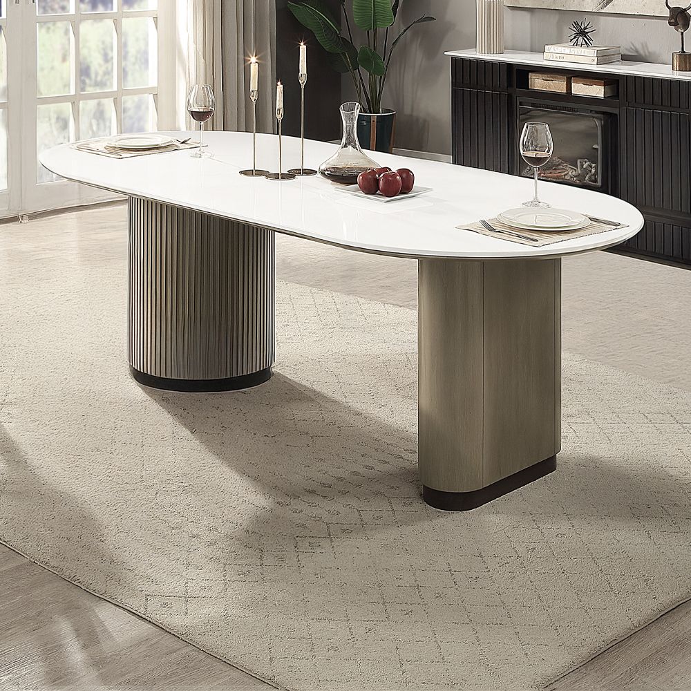 Clayten Dining Table w/Engineered Top