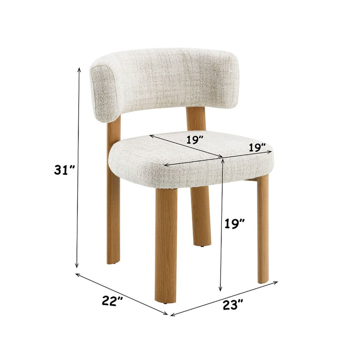 Ogin Side Chair (Set-2) – dimensions diagram