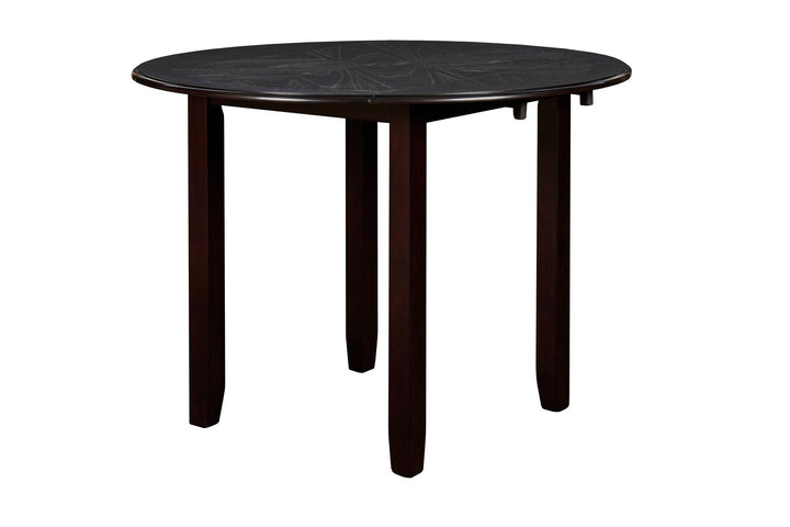 Gia 3 Pc 42" Drop Leaf Dining Table &amp; 2 Chairs-Ebony