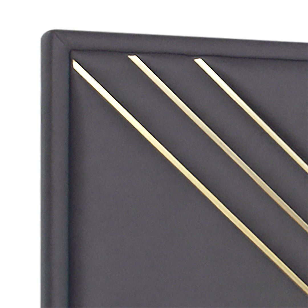 Symmetry 6/6 EK Headboard, Footboard & Slat Kit-Charcoal