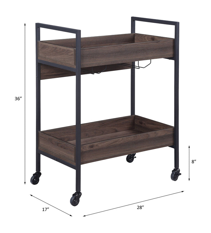 Jerrick Serving Cart – line drawing