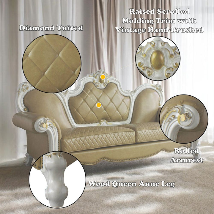 Picardy Sofa W/5 Pillows – features callout
