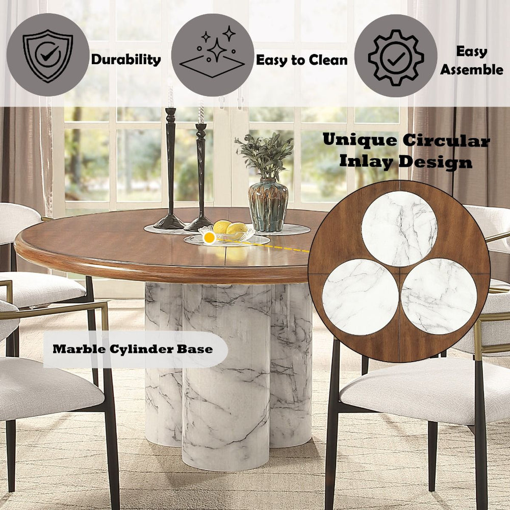 Harvey Round Dining Table – features callout