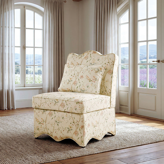 Hemsworth Accent Chair, Chinoiserie White/Pink - view 6