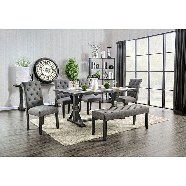Alfred 7 Pc Dining Table Set, Antique Black - view 7