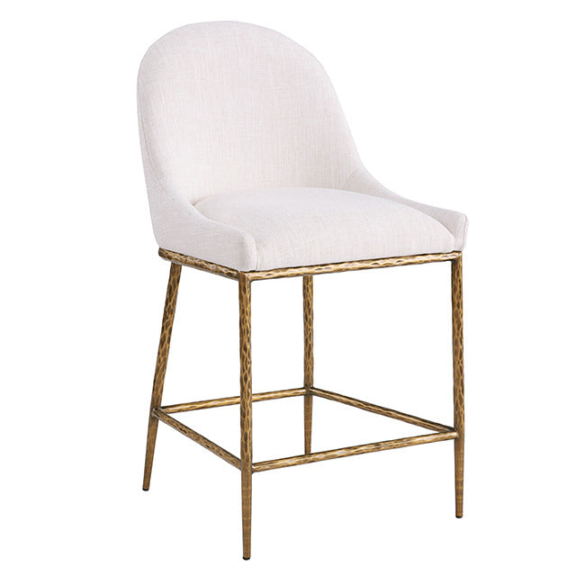 Rilva Counter Ht. Stool, Matte Gold
