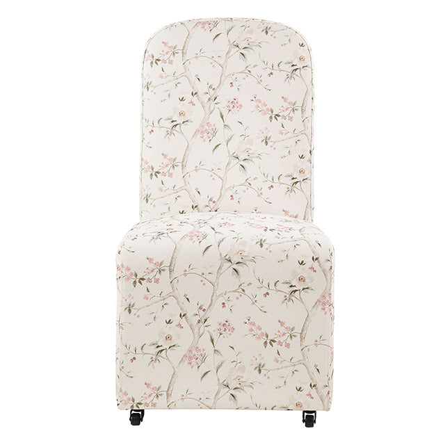 Canterbury Dining Chair, Chinoiserie White/Pink - view 2