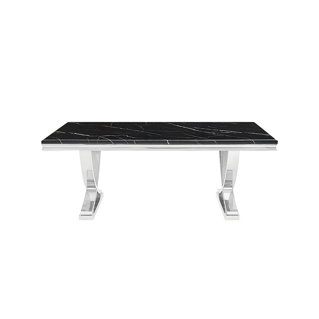 Wadenstil Dining Table, Black/Chrome - view 2
