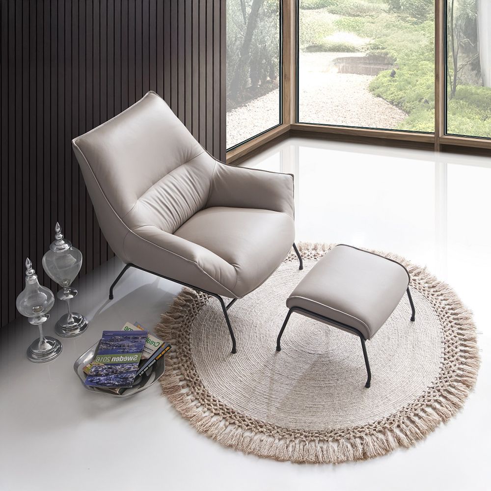 Jabel Accent Chair & Ottoman – view 8