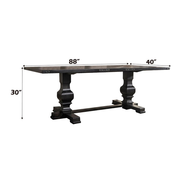 Morland Dining Table – dimensions diagram