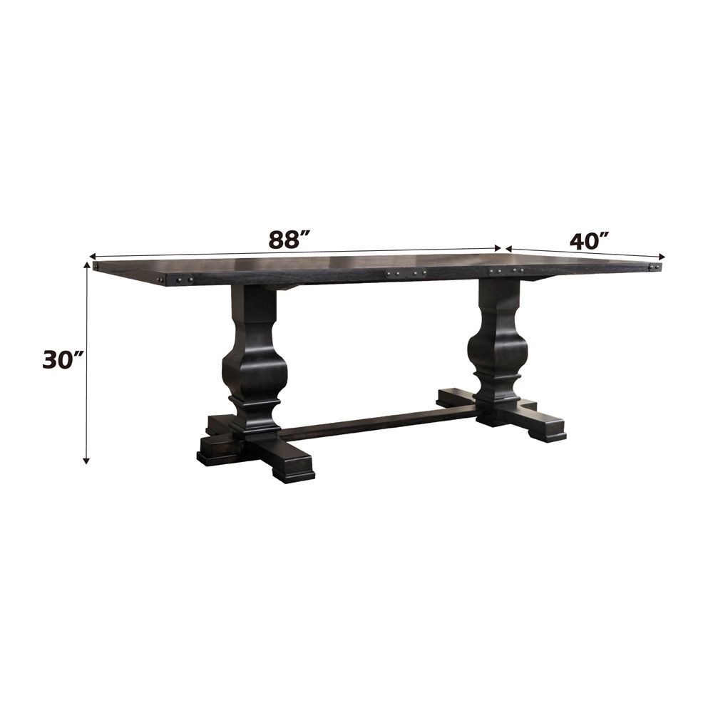 Morland Dining Table – dimensions diagram