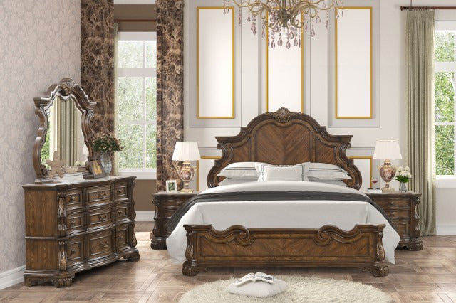 Leovanni Bed, Dark Brown - view 7