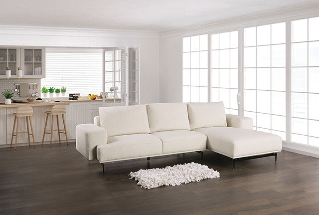 Baerum Sectional, Right Chaise, Linen White - view 2