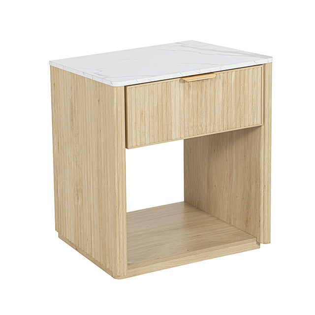 Gants Nightstand W/ Open Shelf, Natural - view 3
