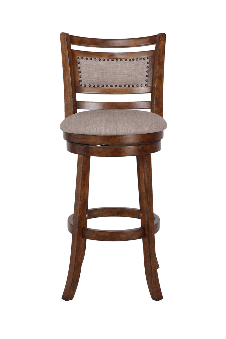 Aberdeen 29" Bar Stool W/fabric Cushions-Brown