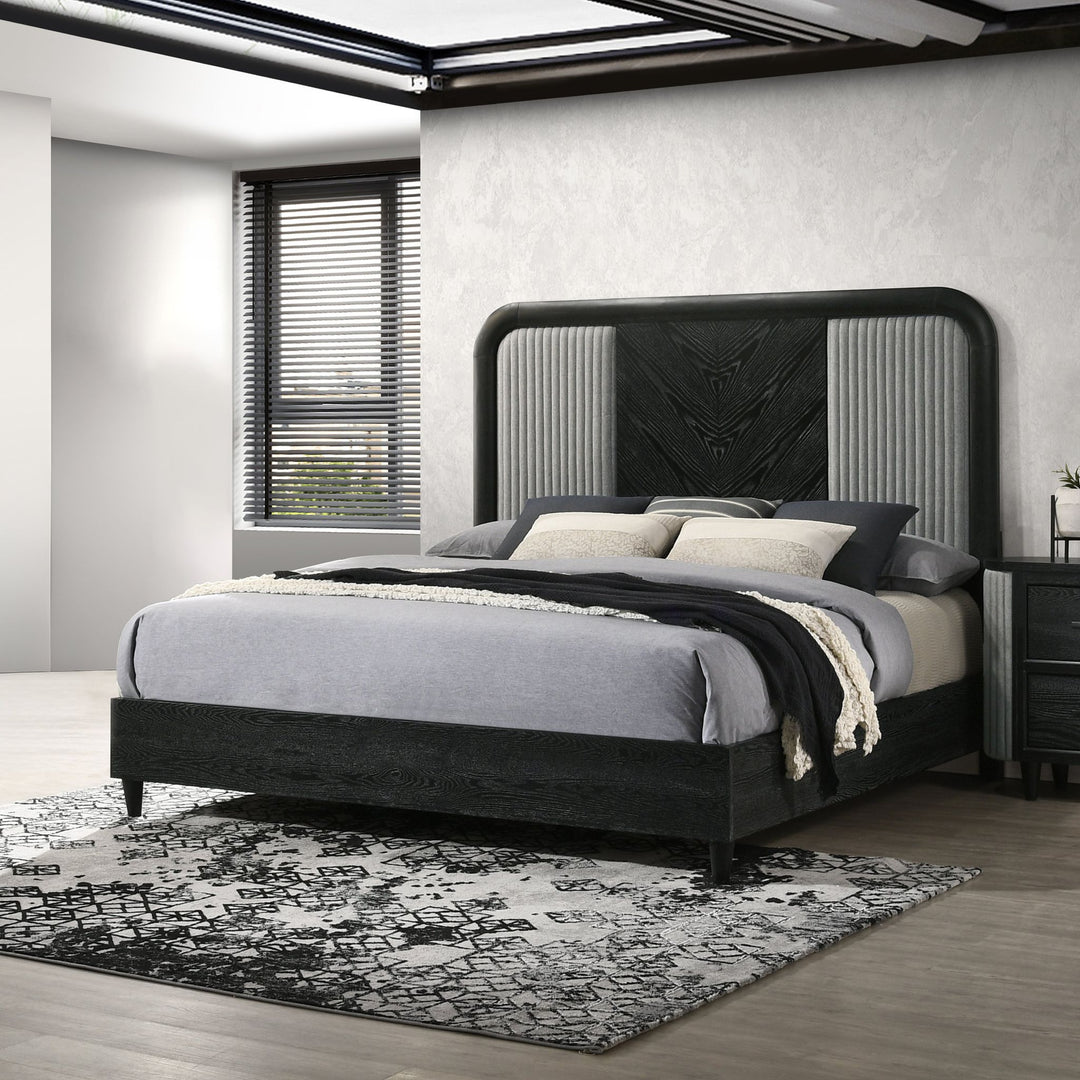 Skyline 5/0 Q Headboard, Footboard & Slat Kit-Onyx
