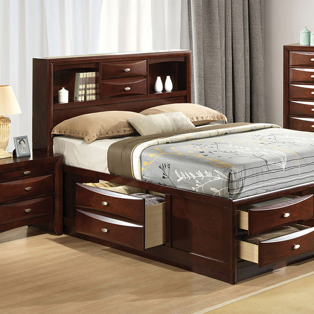 Zosimo Bed, Dark Cherry
