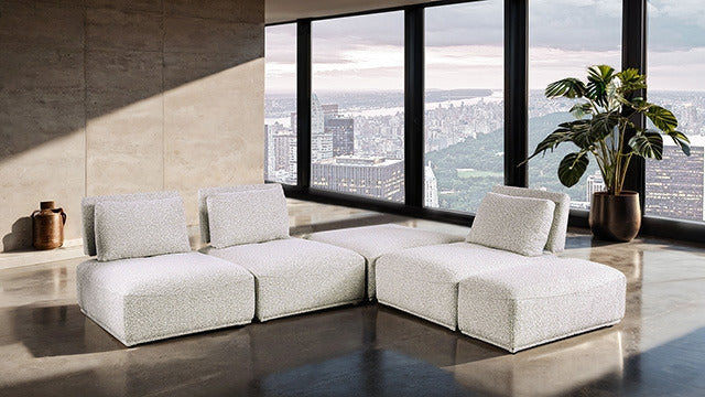 Stavanger L-Sectional, Light Gray - view 2
